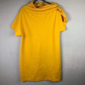 Cos bright yellow short sleeve dress